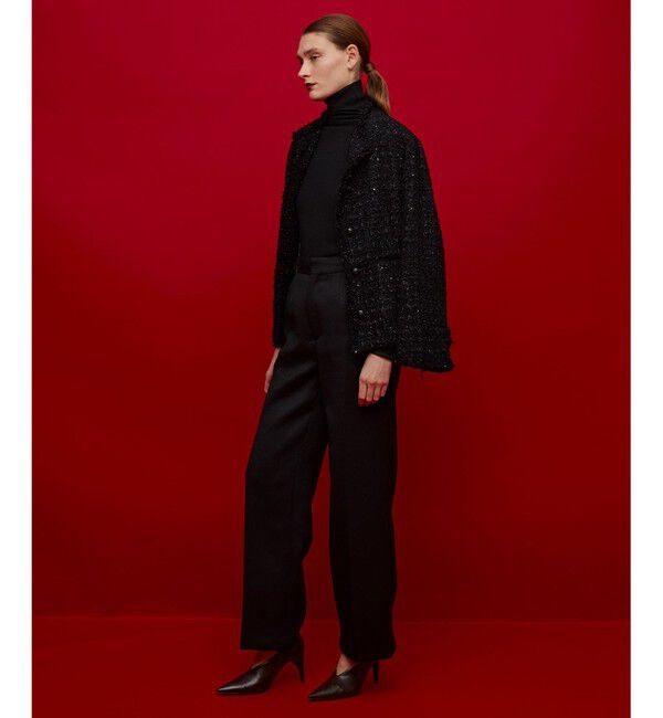 BEIGE,「MONGE / ノーカラージャケット」|ノーカラージャケット|