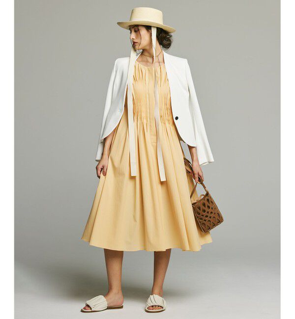 BEIGE,「LUCILLE / Aラインドレス」|ワンピース|