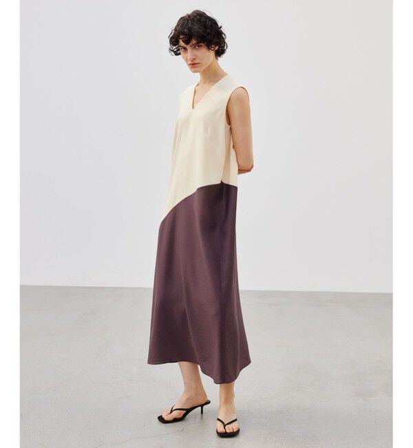 BEIGE,「ARAZY / Vネックワンピース」|ワンピース|