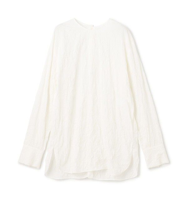 BEIGE,「【洗える・GISELe 4月号掲載】ASTILBE / コットンジャージークルーネックブラウス」|シャツ・ブラウス|