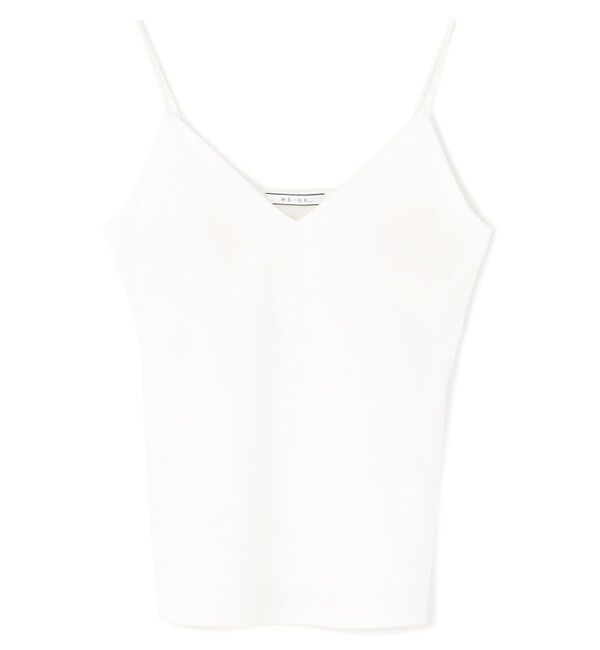 BEIGE,「【洗える・Precious 7月号掲載】ABELIA / コットンVラインカップ付きキャミソール」|Tシャツ・カットソー|