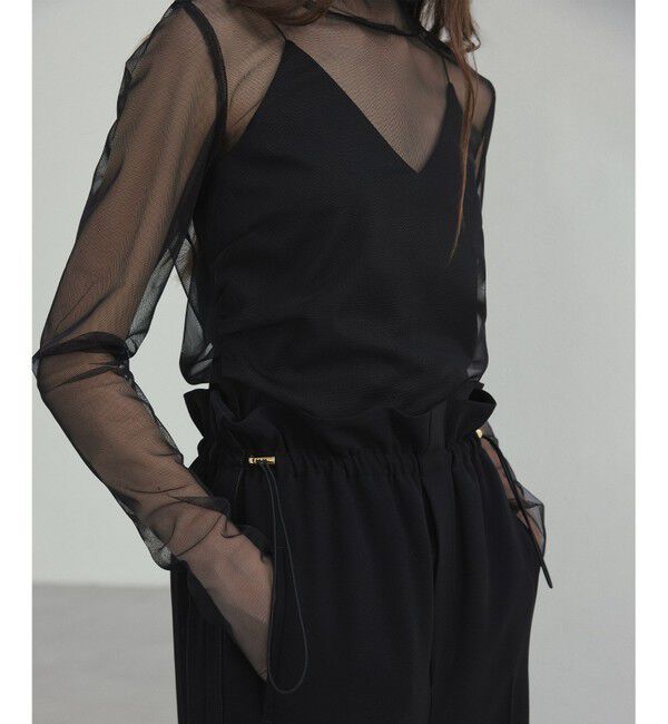 BEIGE,「【洗える・Precious 7月号掲載】ABELIA / コットンVラインカップ付きキャミソール」|Tシャツ・カットソー|