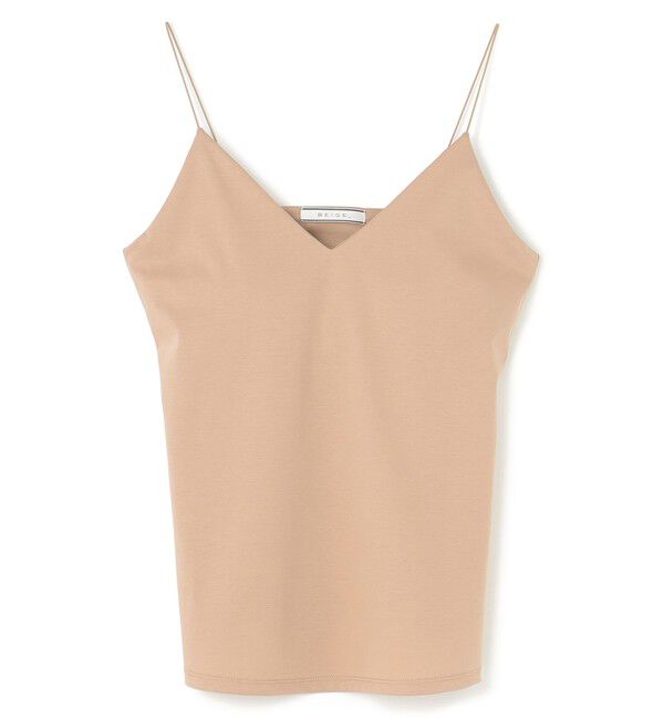 BEIGE,「【洗える・Precious 7月号掲載】ABELIA / コットンVラインカップ付きキャミソール」|Tシャツ・カットソー|
