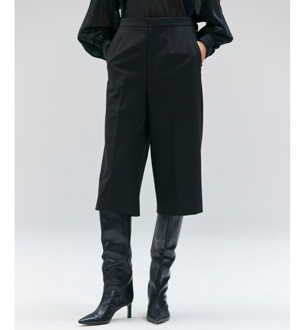 BEIGE,「【セットアップ対応・洗える】ZEPHYR / ウールライクハーフパンツ」|その他|Black