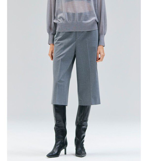 BEIGE,「【セットアップ対応・洗える】ZEPHYR / ウールライクハーフパンツ」|その他|Top Gray