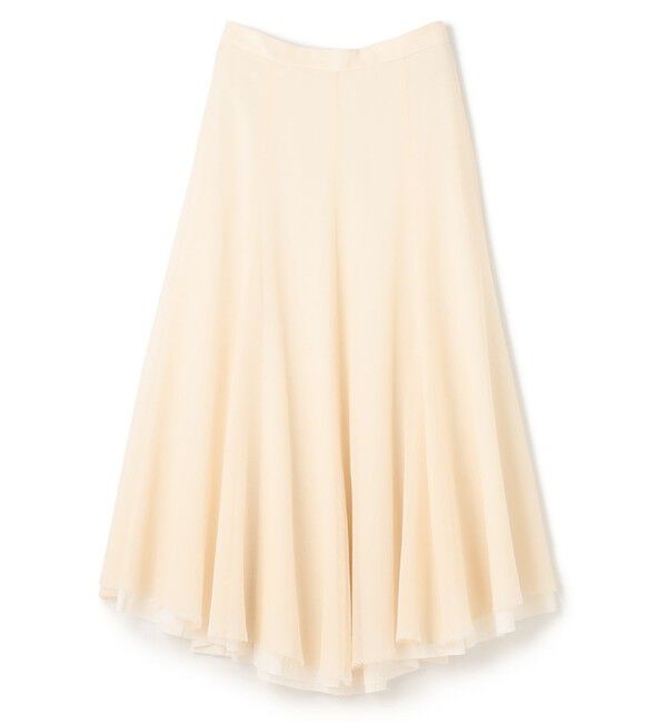 BEIGE,「PINE / ウールレイヤードフレアスカート」|スカート|