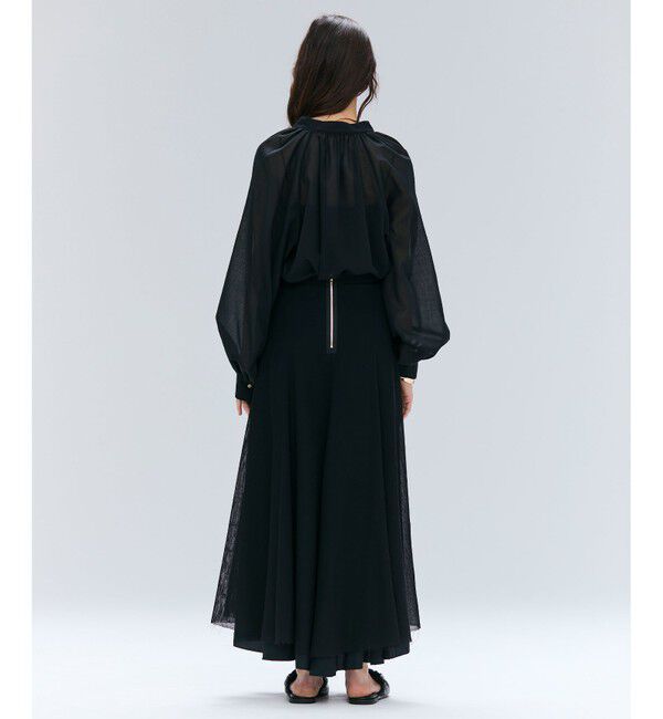 BEIGE,「PINE / ウールレイヤードフレアスカート」|スカート|