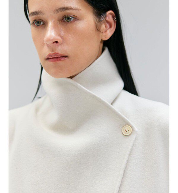 BEIGE,「LEMOORE / ウールリバーフェイクレザーポケット付きコート」|その他|