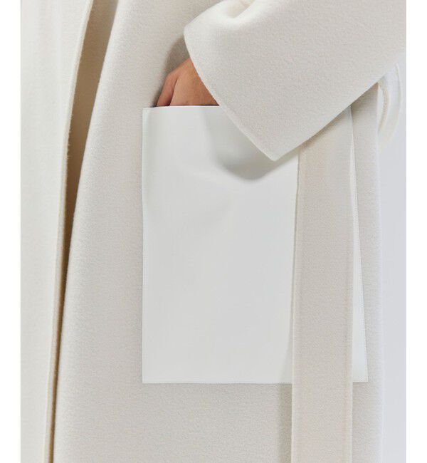 BEIGE,「LEMOORE / ウールリバーフェイクレザーポケット付きコート」|その他|