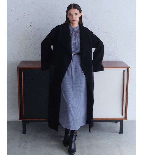 BEIGE,「LEMOORE / ウールリバーフェイクレザーポケット付きコート」|その他|