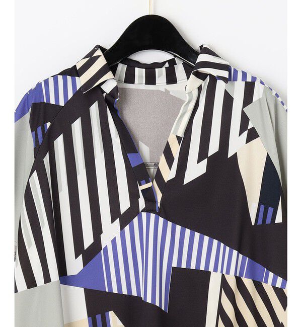  「プリントイレギュラーヘムトップ」|Tシャツ・カットソー|