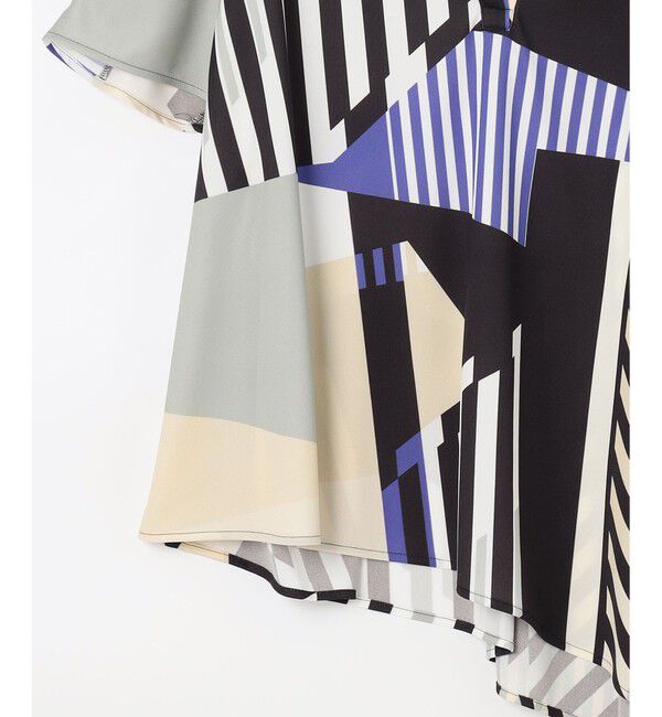  「プリントイレギュラーヘムトップ」|Tシャツ・カットソー|