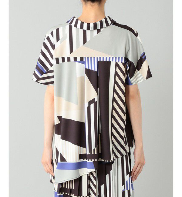  「プリントイレギュラーヘムトップ」|Tシャツ・カットソー|