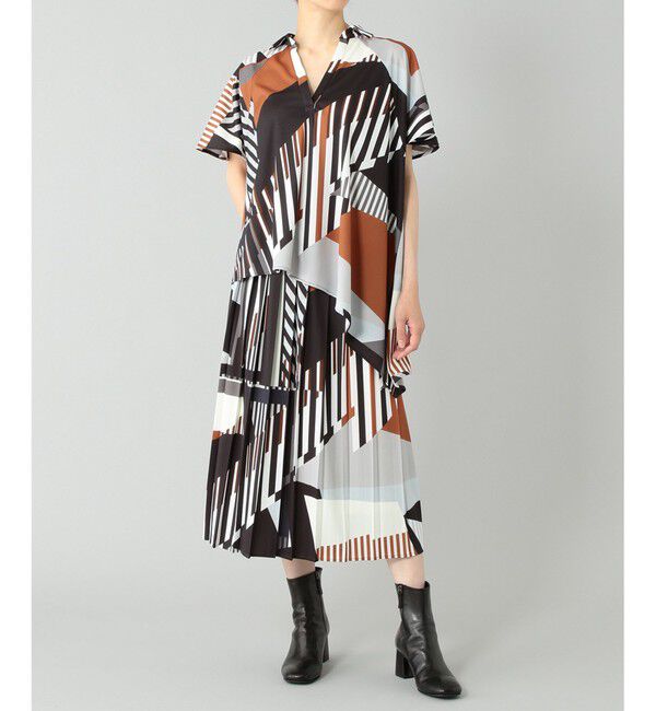  「プリントイレギュラーヘムトップ」|Tシャツ・カットソー|