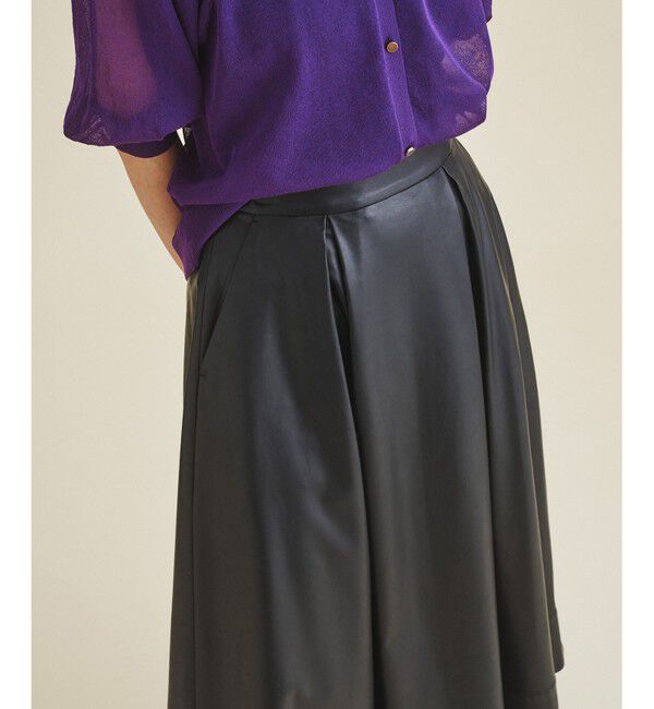 Grace Class「フェイクレザータックスカート」|スカート|