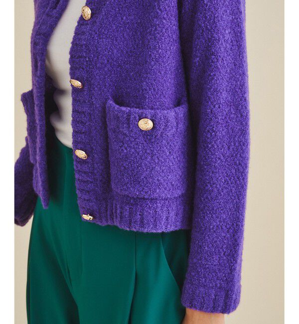  「ループヤーンニットカーディガン」|カーディガン|