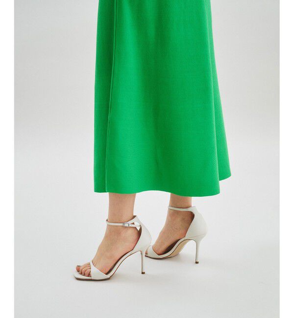  「バイカラーフレアニットワンピース」|ワンピース|