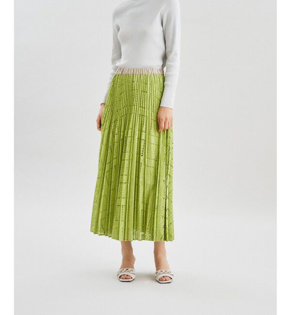 Diagram「キカレースプリーツスカート」|スカート|グリーン