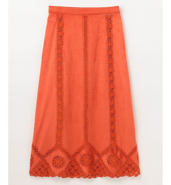 GRACE CONTINENTAL「フェイクスウェードニットスカート」|スカート|