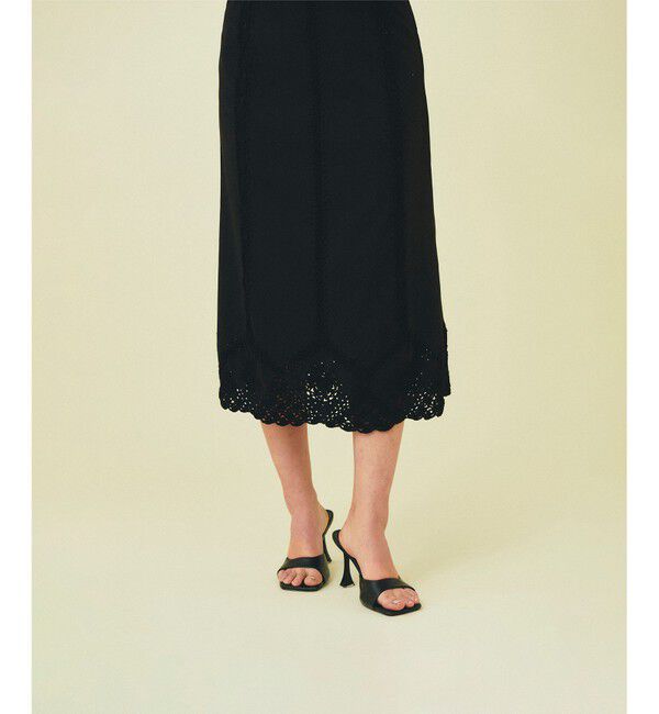 GRACE CONTINENTAL「フェイクスウェードニットスカート」|スカート|