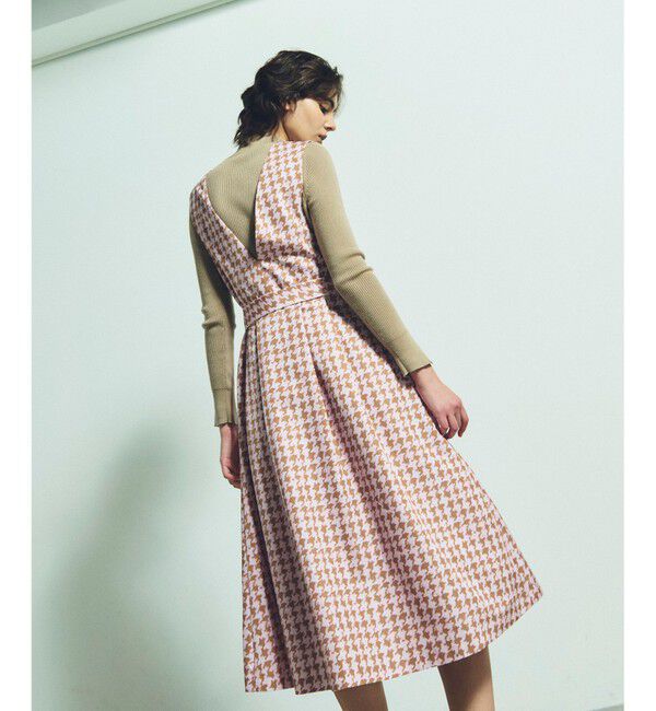 Grace Class「ハウンドトゥースジャンパースカート」|ワンピース|