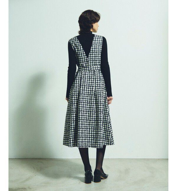 Grace Class「ハウンドトゥースジャンパースカート」|ワンピース|