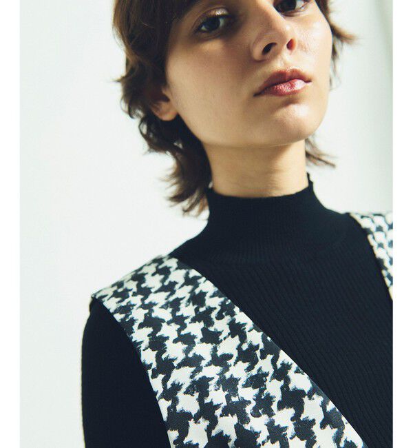 Grace Class「ハウンドトゥースジャンパースカート」|ワンピース|