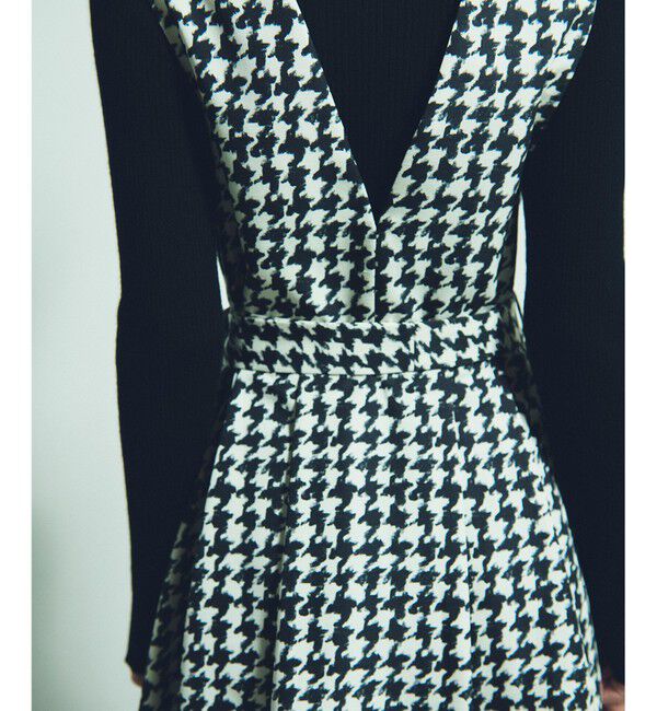 Grace Class「ハウンドトゥースジャンパースカート」|ワンピース|