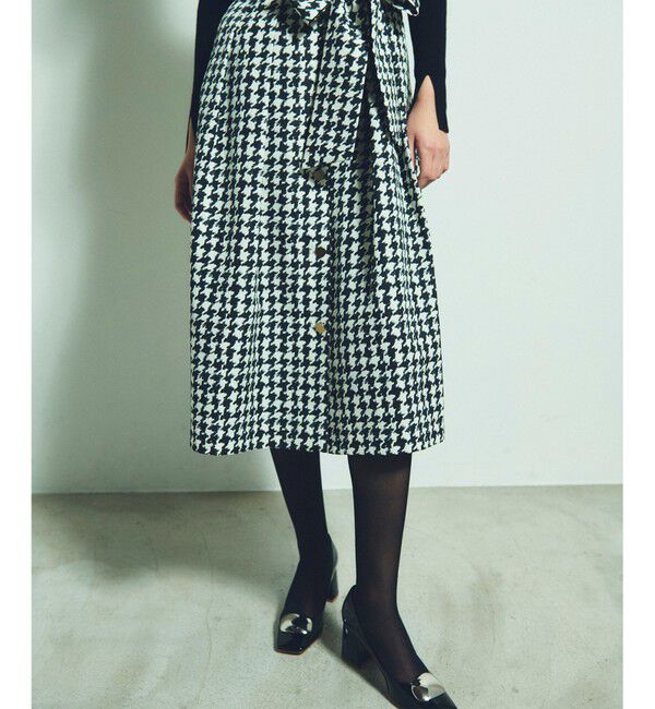 Grace Class「ハウンドトゥースジャンパースカート」|ワンピース|