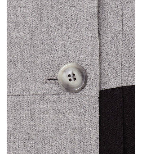 Grace Class「ウールタッチバイカラードレス」|ワンピース|