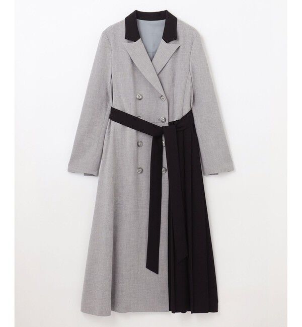 Grace Class「ウールタッチバイカラードレス」|ワンピース|