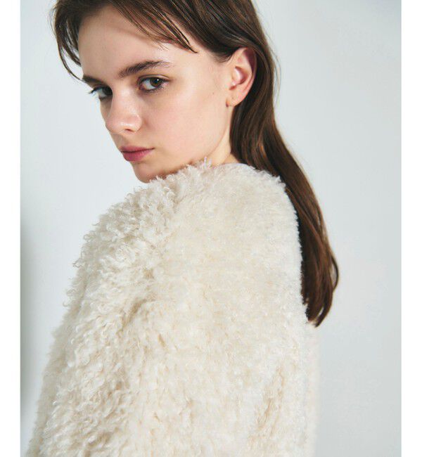 Diagram「フェイクファーニットカーディガン」|カーディガン|