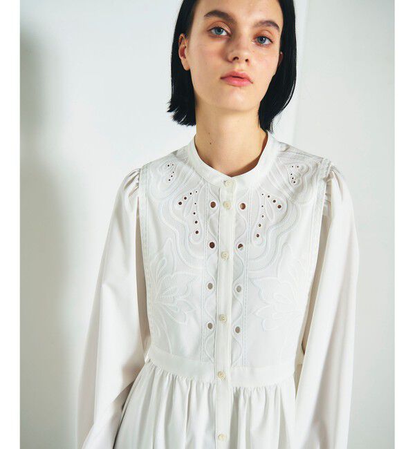 Diagram「刺繍シャツワンピース」|ワンピース|