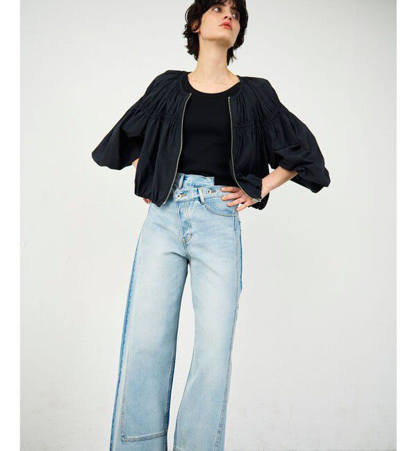 Diagram「ギャザータフタブルゾン」|ブルゾン・スタジャン|ブラック