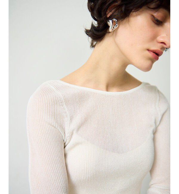 Grace Class「ラメシアーリブニットトップ」|ニット・セーター|