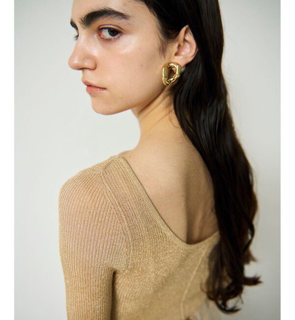 Grace Class「ラメシアーリブニットトップ」|ニット・セーター|