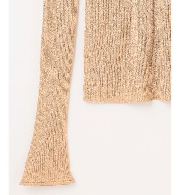 Grace Class「ラメシアーリブニットトップ」|ニット・セーター|