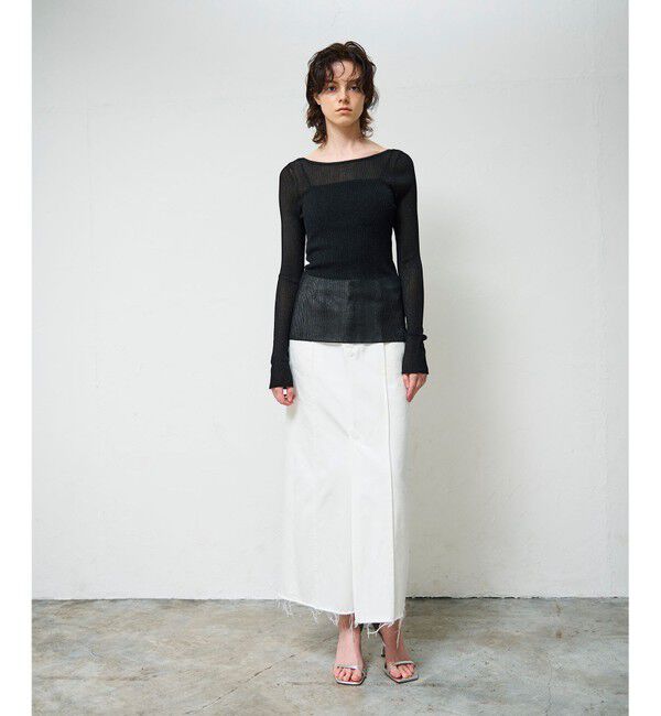 Grace Class「ラメシアーリブニットトップ」|ニット・セーター|