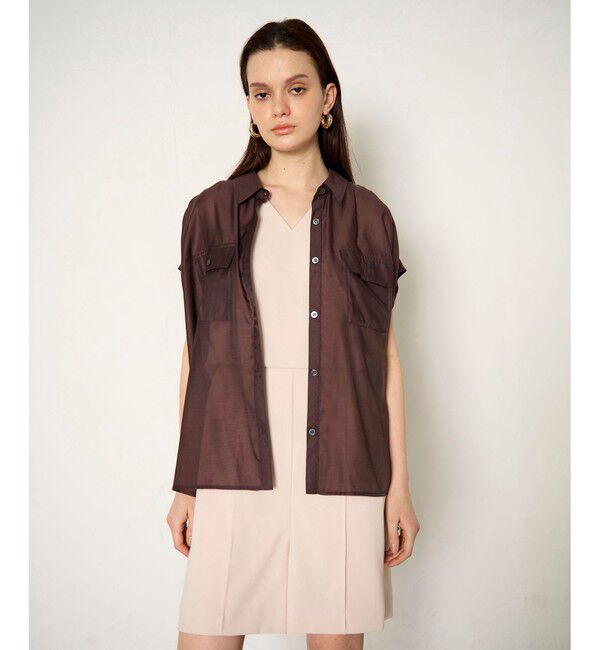 Diagram「ギャザーシャツ」|シャツ・ブラウス|ブラウン