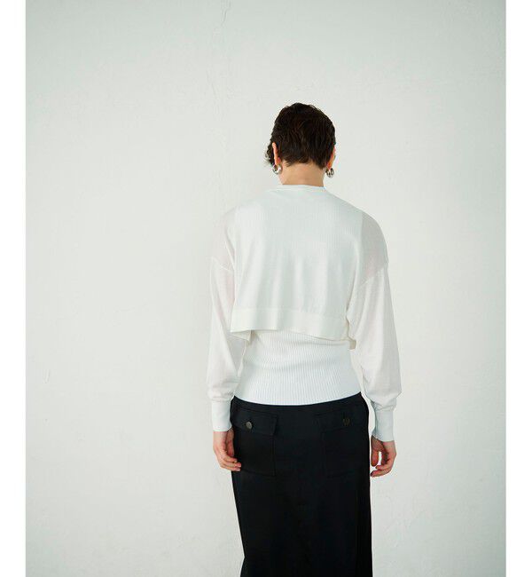 Diagram「ショートドルマンニットカーディガン」|カーディガン|