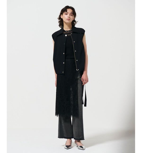 Diagram「レースオーバースカート」|スカート|ブラック