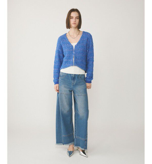 Diagram「ツイードニットzipカーディガン」|カーディガン|