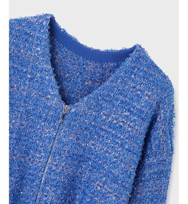 Diagram「ツイードニットzipカーディガン」|カーディガン|