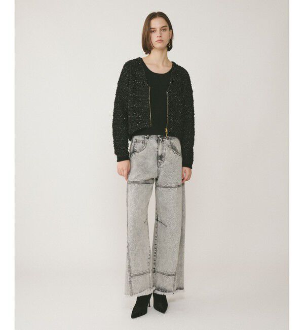 Diagram「ツイードニットzipカーディガン」|カーディガン|