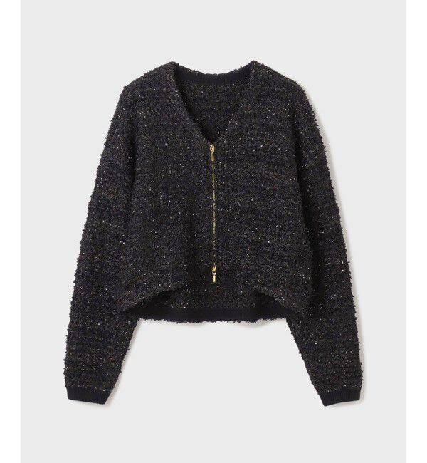 Diagram「ツイードニットzipカーディガン」|カーディガン|