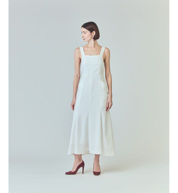 Grace Class「リネンタッチロングドレス」|ワンピース|ホワイト