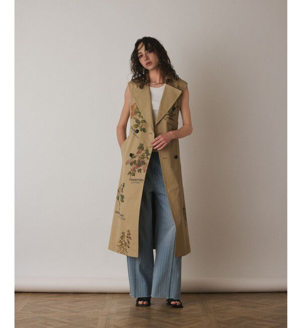 Diagram「プリントトレンチワンピース」|ワンピース|