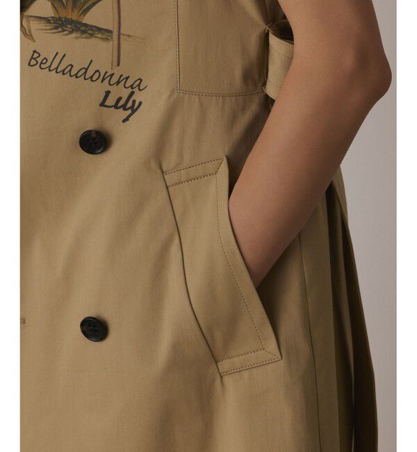 Diagram「プリントトレンチワンピース」|ワンピース|