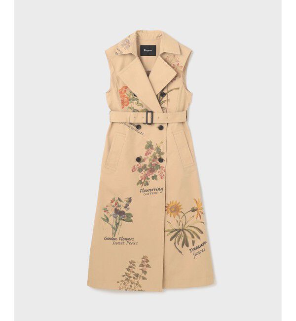 Diagram「プリントトレンチワンピース」|ワンピース|