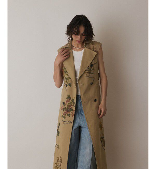 Diagram「プリントトレンチワンピース」|ワンピース|